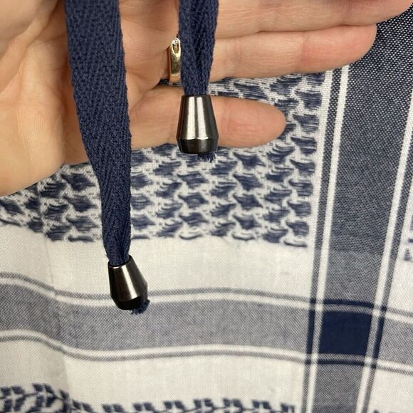 Rails Lily Tunic Top Womens Large Blue Geometric Lace Up Oversized Boho Beach - Picture 7 of 11